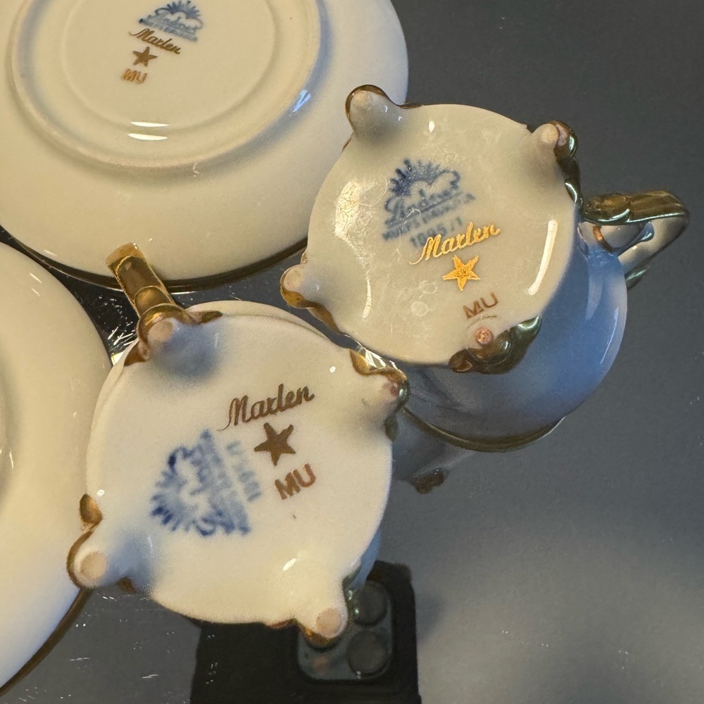 Lindner Kueps Bavaria Porcelain Tea Cup Set. - Picture 4 of 7